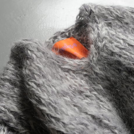 LES TRICOTS D’O    モヘヤ Vネックプルオーバー 　gray melange　Ｈ-AW23-M-3000-PV