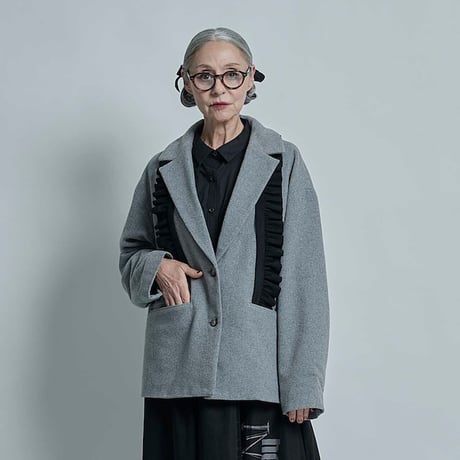 THOMAS MAGPIE  ruffled short coat【2234211】