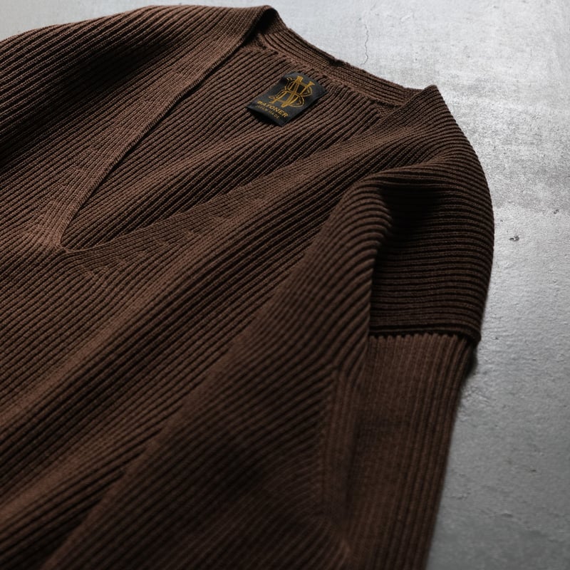 トップス BATONER EXTRA HARD TWIST WOOL V-NECK トップス BATONER EXTRA HARD TWIST WOOL V-NECK 245-17071-90