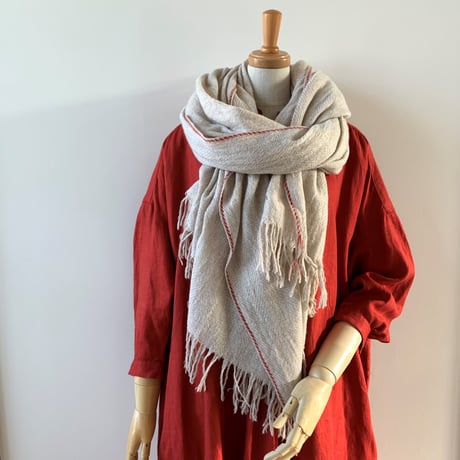 suzuki takayuki   herring-bone shawl   nude　215-01