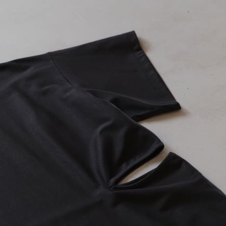 NAKAGAMI　変形カットソー（black）　N0123S0013