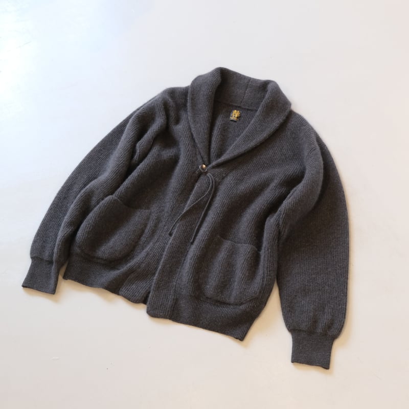 BATONER Men CASHMERE-FOX SHOWL COLOR CARDIGAN