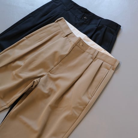 BATONER Men  WOOL CHINO 2TUCK PANTS   BN-24FM-006