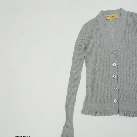 THOMAS　MAGPIE　rib cardigan【2231705】