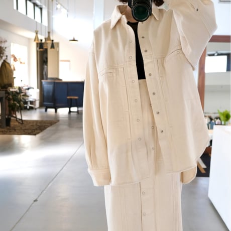 SERGE de bleu	 DDM-62S-CEA  WIDE SHIRTS