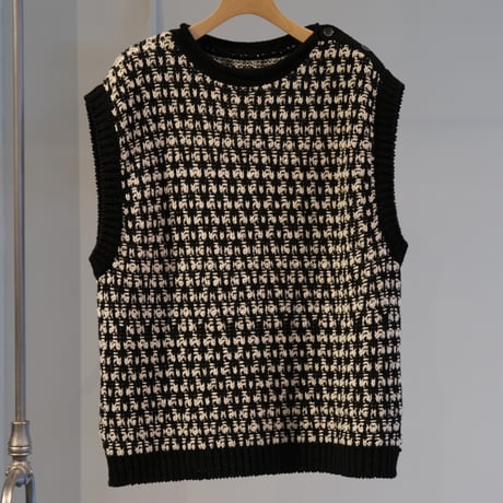 BATONER  MEN  MIX JACQUARD VEST   	 BN-24SM-024