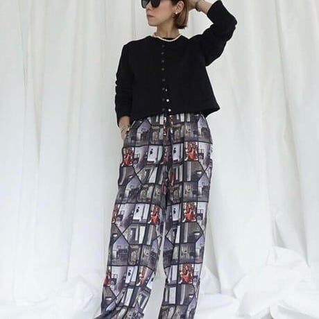 THOMAS MAGPIE　Vilhelm Hammersh?i original printed pants【2231303】