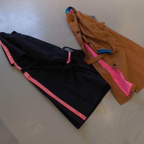 THOMAS  MAGPIE    back line coat　NAVY×PINK【2213205】