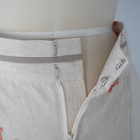 Thomas Magpie  C/Linen PRINT pants 2252313