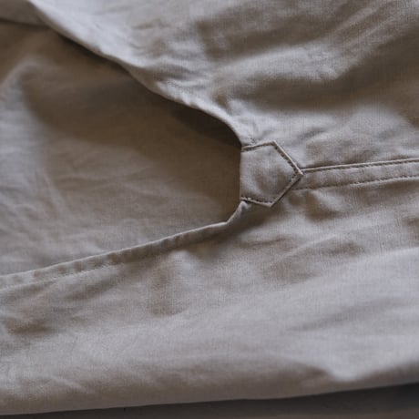 suzuki takayuki　weather-cloth shirt　A241-15　frost grey