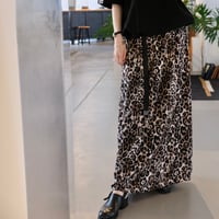 M53. BELTED LEOPARD SKIRT