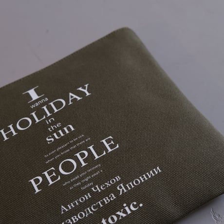 INTOXIC.   HOLIDAY  RECORD  CLUTCH 　Kahki