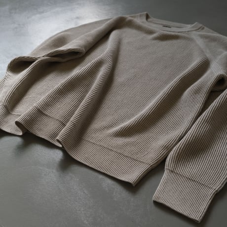 BATONER　Men HIGHCOUNT LINEN CREW NECK　BN-22SM-019