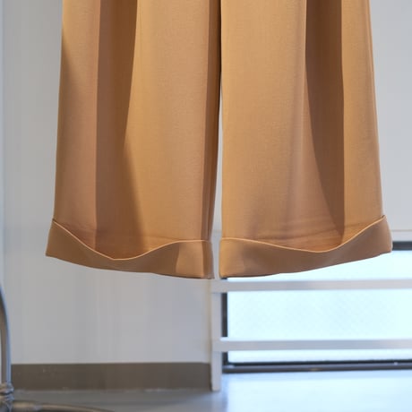 SINME　タックパンツ（ワイド）ベージュ　SS14-06