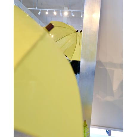bonbonstore リネン日傘（レモンイエロー）　 ヘーゼルナッツバンドル