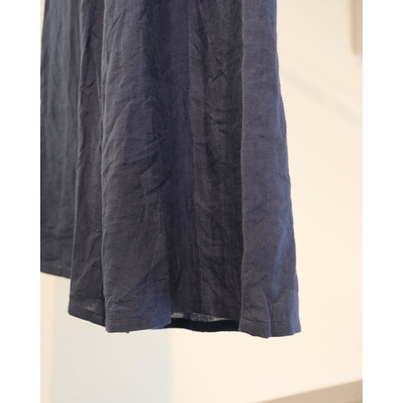 suzuki takayuki gathered pants Ⅱ dark blue |