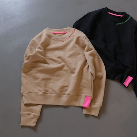 THOMAS MAGPIE　mini crew neck sweat shut the hell up. blah. blah. blah.【2223813】