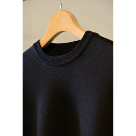 BATONER MEN 32G SMOOTH WOOL CREWNECK