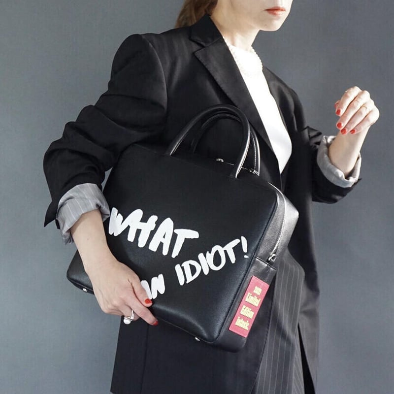 intelligent idiot サドルバッグ トップチューブ用レザーバッグ INTOXIC. RESONATES Large idiot ブラック |