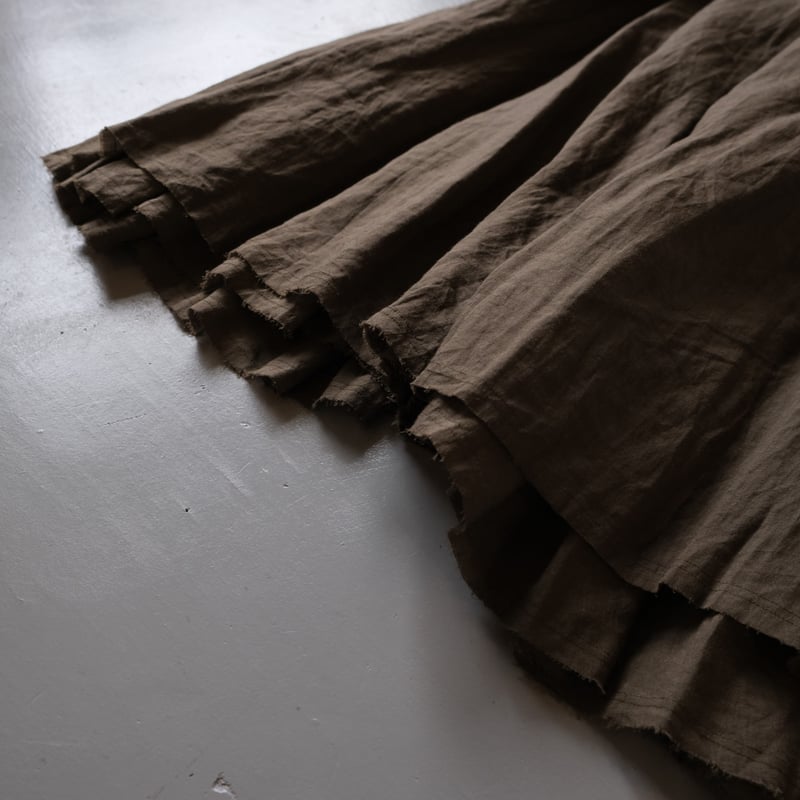 suzuki takayuki long skirt Ⅰ khaki | geep