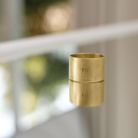 'Abbey'　Beige　リング付きミニスカーフ