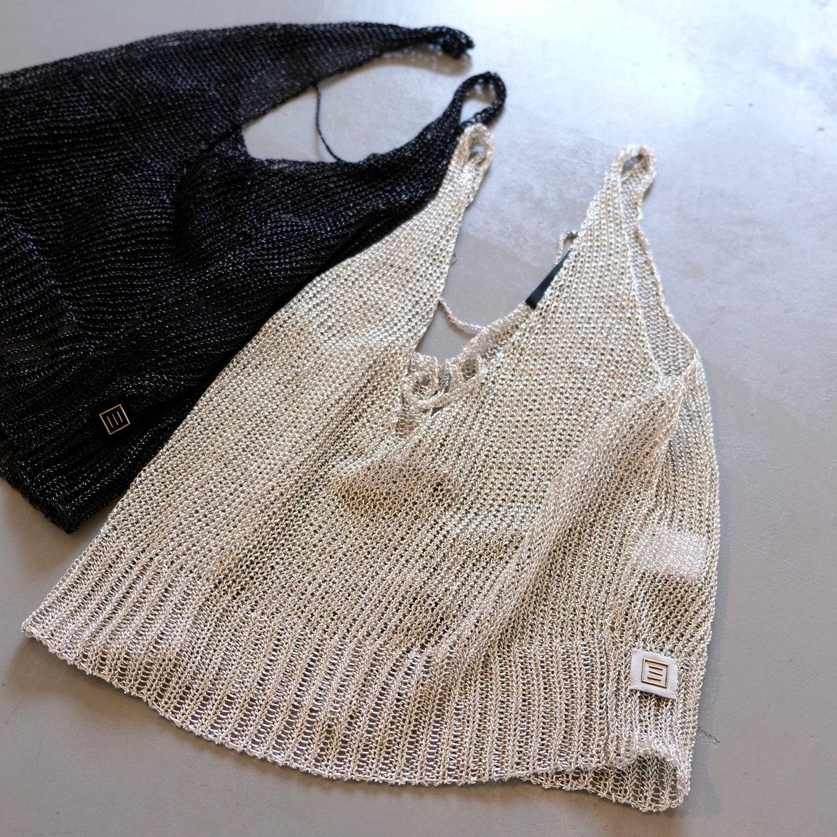 NAKAGAMI ラメニットキャミ シルバー N0724A0014 | geep