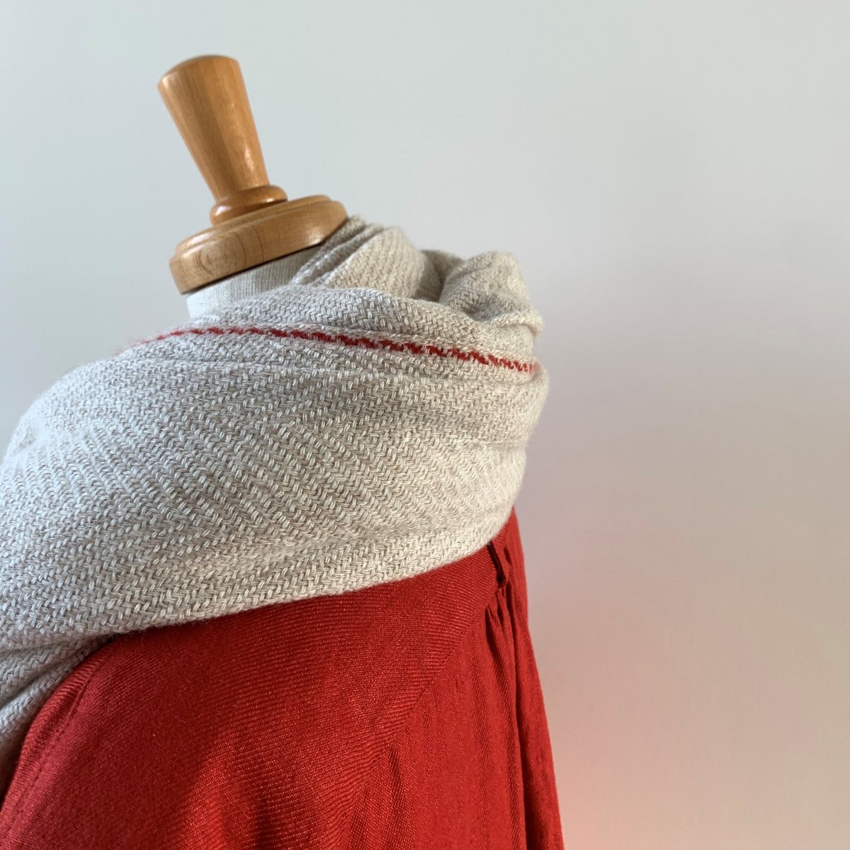 suzuki takayuki カシミアストール ヘリンボーン スズキタカユキ