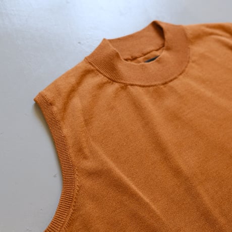 BATONER　Women MOCK NECK NOSLEEVE 　BN-22SL-030
