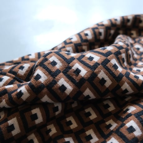 THOMASMGPIE　トーマスマグパイ　BLOCK W　JACQUARD　CARDIGAN　2213708