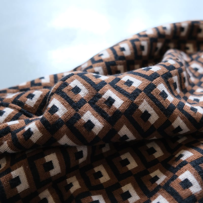 THOMASMGPIE トーマスマグパイ BLOCK W JACQUARD CARDIGAN THOMASMGPIE トーマスマグパイ BLOCK W JACQUARD CARDIGAN
