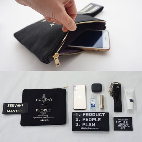 INTOXIC.  HOLIDAY  RECORD  CLUTCH 　black