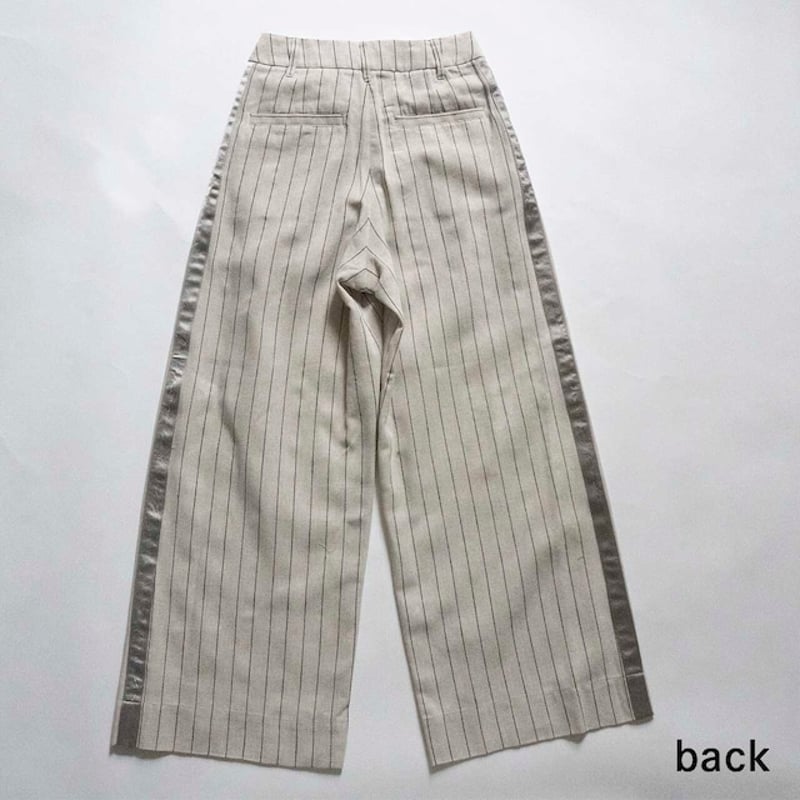 THOMAS MAGPIE herringbone strip pants【2242307】