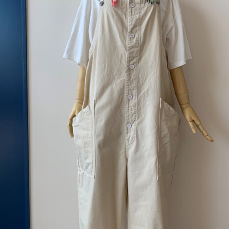 HARVESTY  チノ オーバーオール  A12008   IVORY