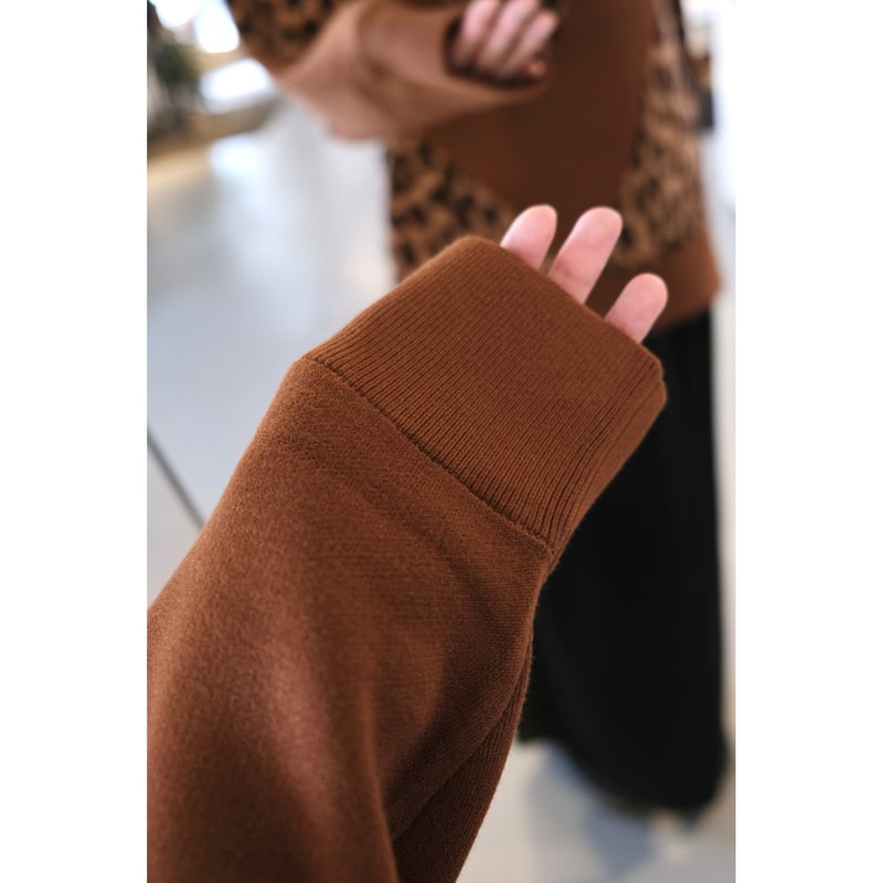 Thomas magpie reopard crewneck kint | geep