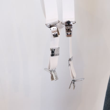 M53.　BRITISH DRACES サスペンダー　White　MAC-002A