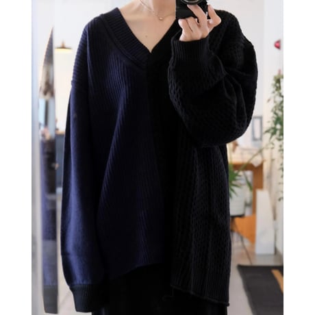 Thomas magpie    bicolor aran knit