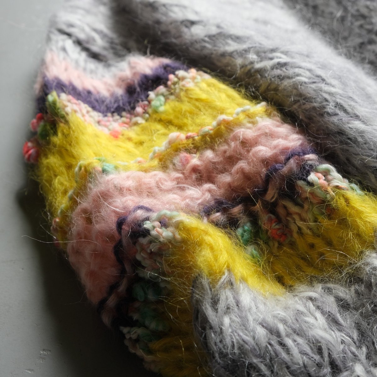 325 新品 LES TRICOTS D'O 高島屋 モヘヤ ニットセーターF LES TRICOTS D'O レトリコドール モヘアⅤネックニット BLUE 【 M60