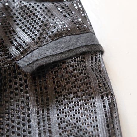NAKAGAMI　半袖ラッセルレースプルオーバー（black）　N0123S0017
