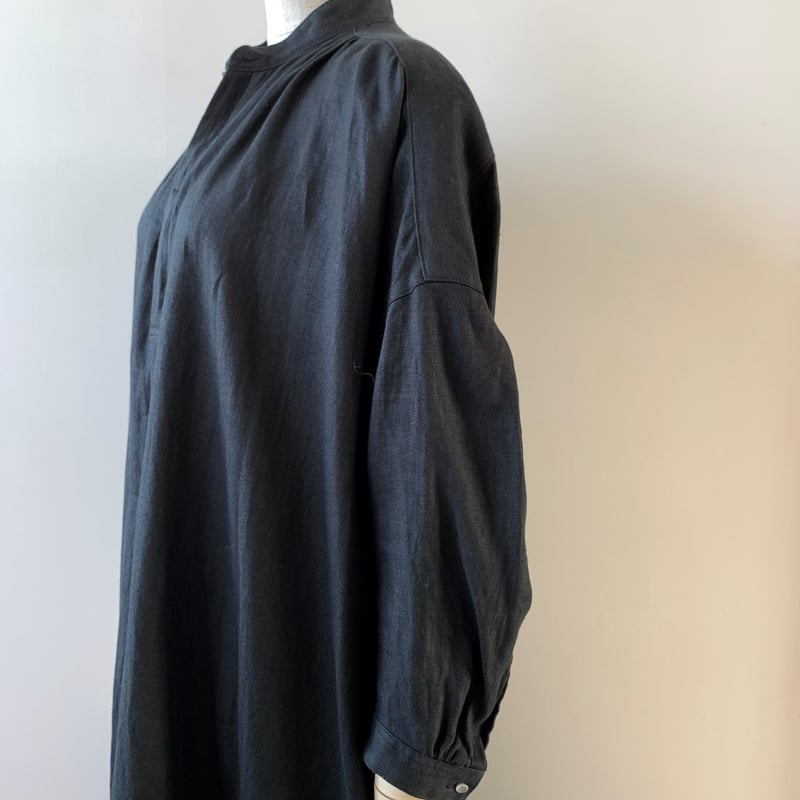 suzki takayuki peasant dress black A211-14