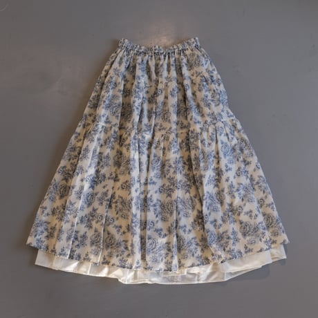 THOMAS MAGPIE 　flower print skirt　NO:2212610　IVORY