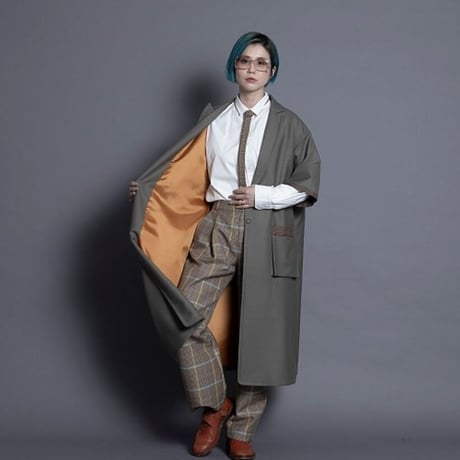 THOMASMGPIE　short sleeve coat　BLACK　ブラック【2213202】