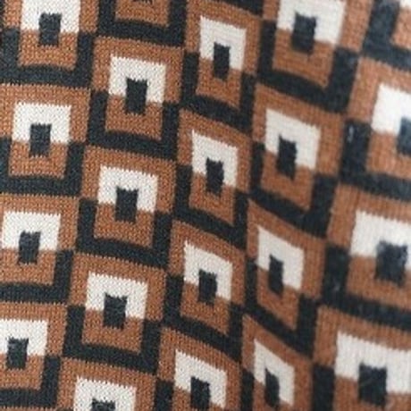 THOMASMGPIE　トーマスマグパイ　BLOCK W　JACQUARD　CARDIGAN　2213708