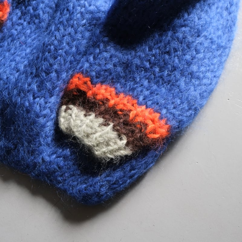 LES TRICOTS D'O レトリコドール モヘアⅤネックニット BLUE 【 M60