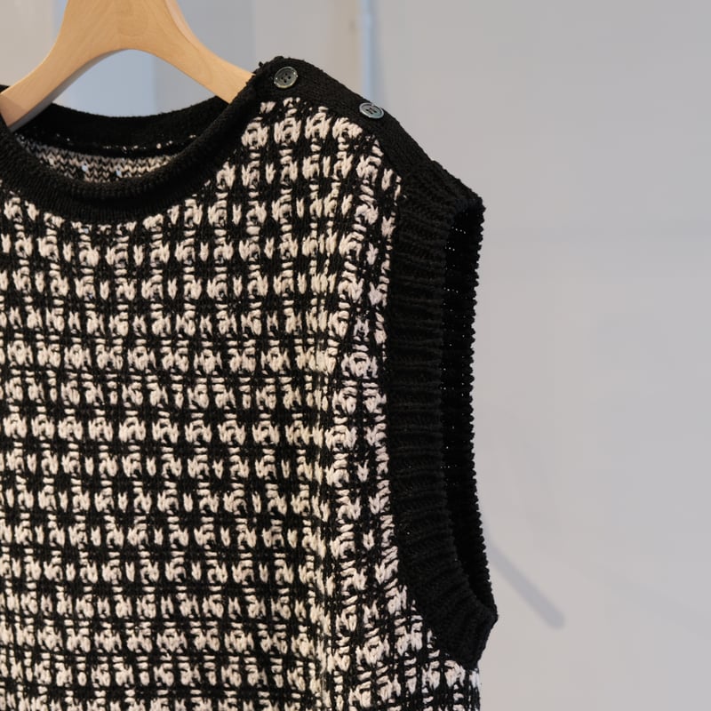 BATONER MEN MIX JACQUARD VEST BN-24SM-024