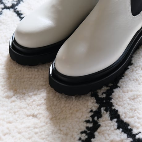NEUF  ヌーブ　SIDEGORE　BOOTS　WHITE   NFB101
