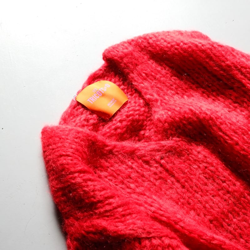 LES TRICOTS D'O レトリコドール モヘアⅤネックニット RED LES TRICOTS D'O レトリコドール モヘアⅤネックニット RED