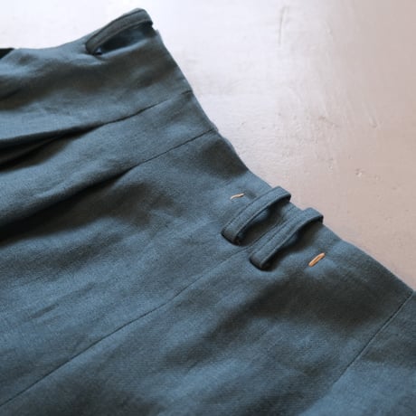 suzuki takayuki　wrapped pants　A241-28　brine blue