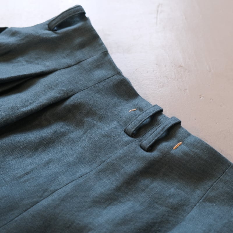 suzuki takayuki wrapped pants A241-28 brine blu