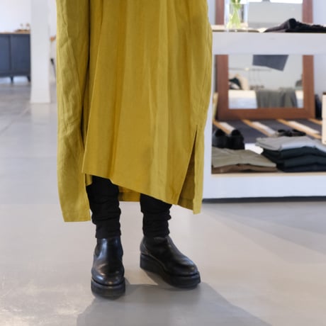 suzuki ytakayuki    peasant dress    mustard