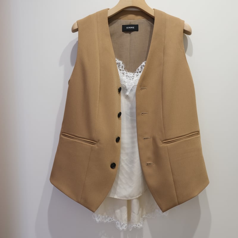 Stone  フード付きベスト ベージュ Stone Island フード付きベスト ベージュ メンズ